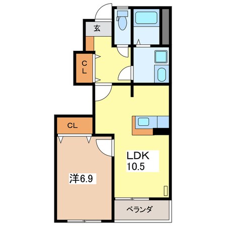 Ocean view 緑ヶ丘の物件間取画像